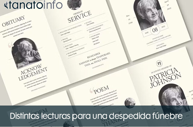 Distintas lecturas para una despedida funebre