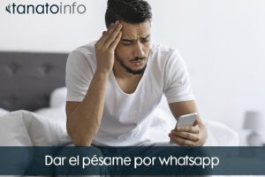 Dar pésame por whatsapp