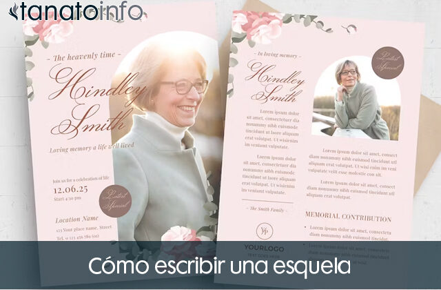 como escribir una esquela