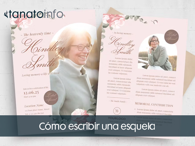 como escribir una esquela